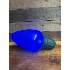 Large 13” Blow Mold Blue Bulb Light LED Holiday Jumbo Christmas Ornament